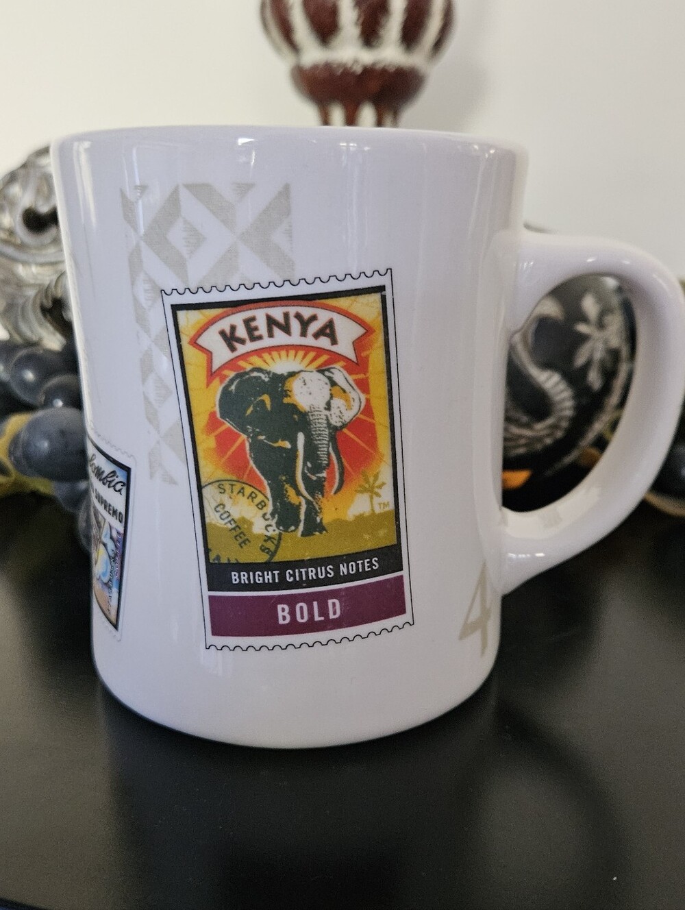 Starbucks VINTAGE Barista "Air Mail" Stamps Series Mug Issued in 2003, EC
